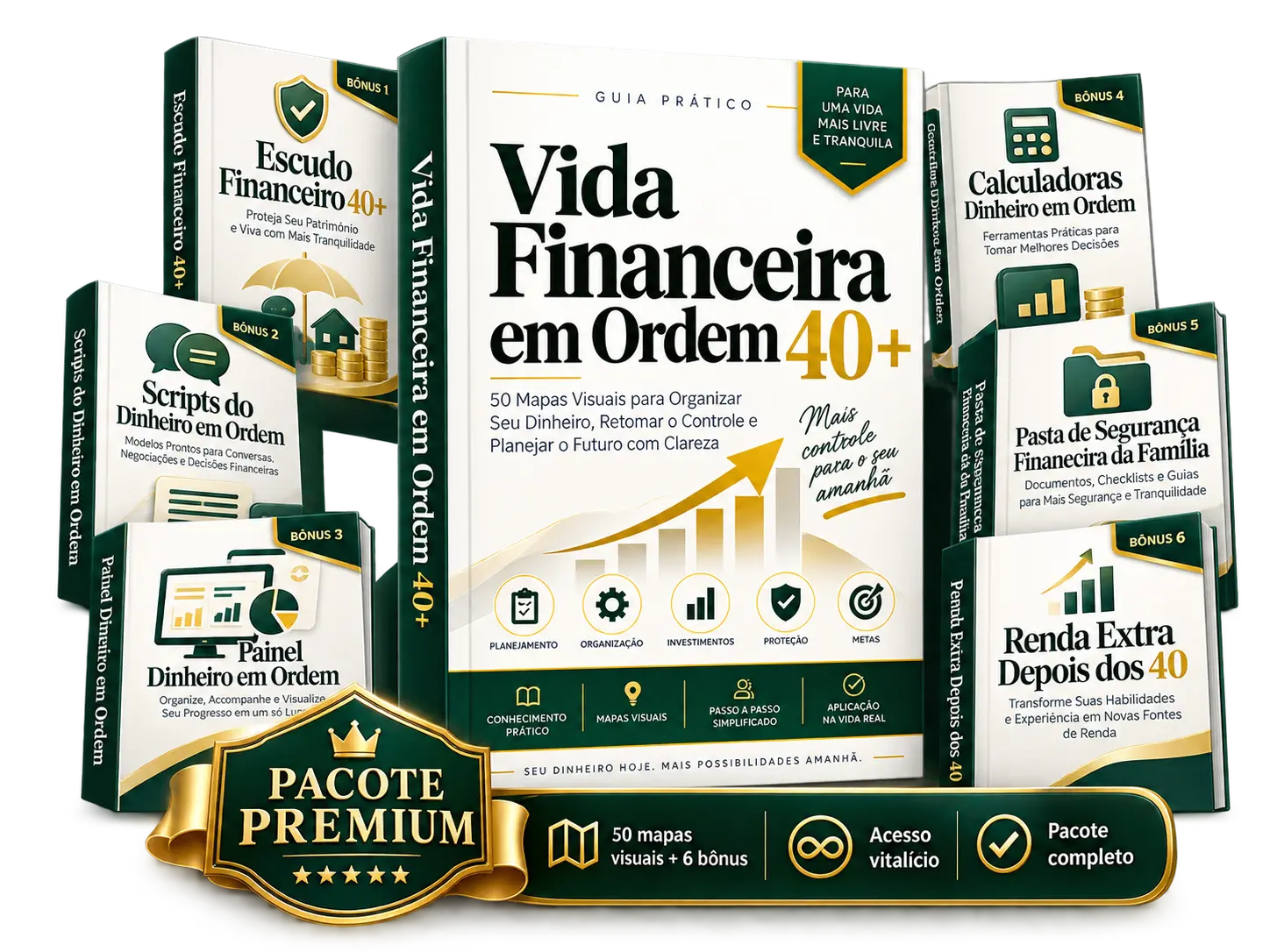 Pacote Premium: os 50 mapas visuais mais os 6 bônus